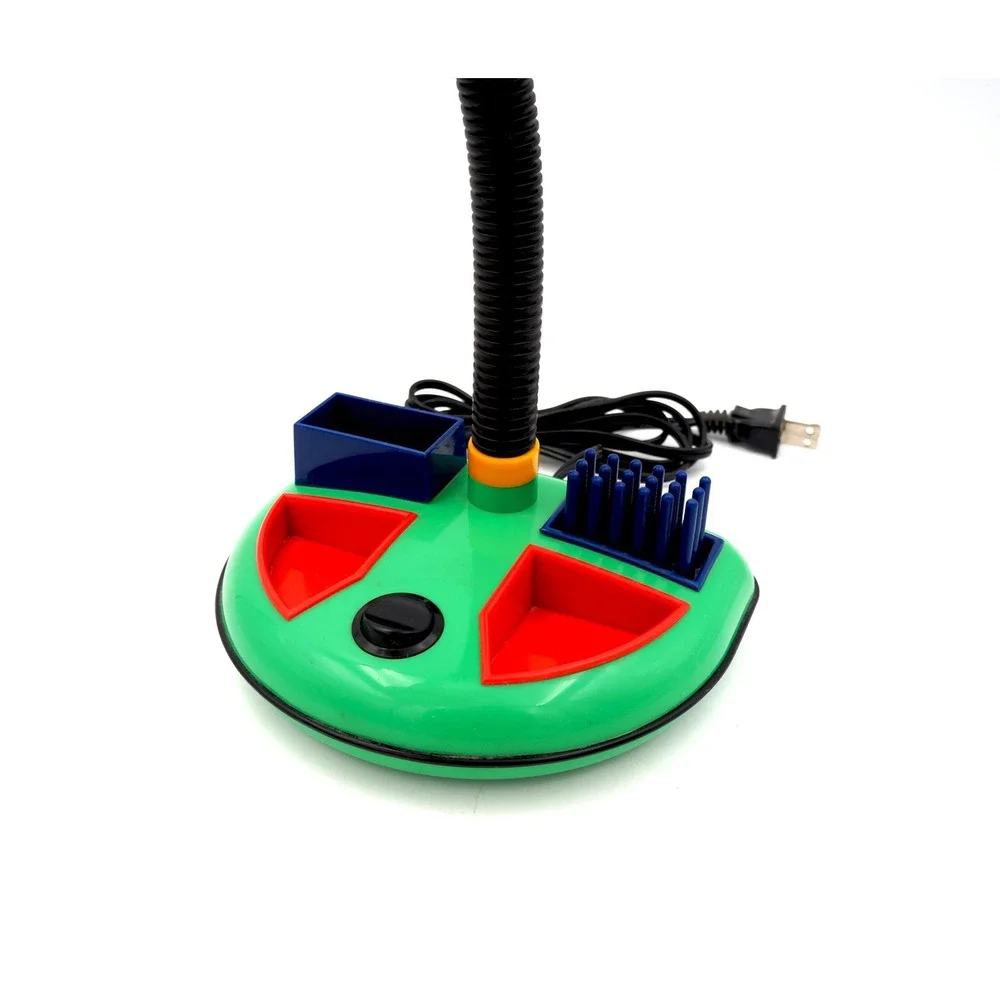 Vtg 80s Rabbit Tanaka Multi-Colored‎ Gooseneck Desk Lamp Memphis Milano Style